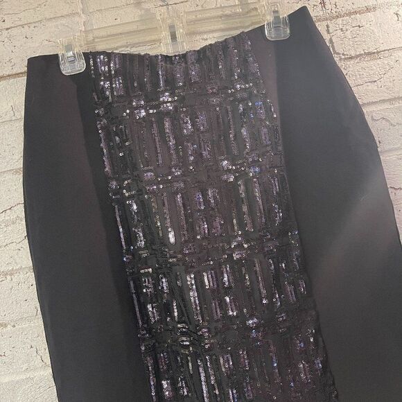 Worthington Black Sequin Pencil Skirt 10 - Picture 1 of 9